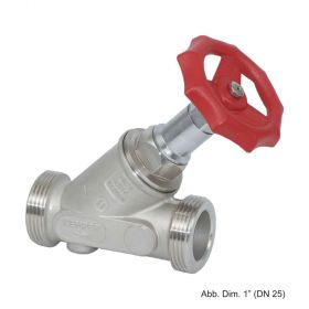 Kemper-Niro Freistromventil DN40, 1 3/4" AG o. Entleerg., Edelst., 0730G04000