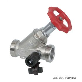 Kemper-Niro Freistromventil DN40, 1 3/4" AG m. Entleerg., Edelst., 0731G04000
