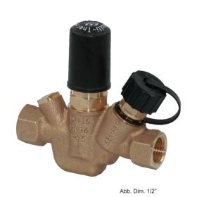 Kemper Weser 'Multi-Therm' autom.Zirkulations-Regulierv. DN 25 mit Muffenanschl. Rp 1", 50-65°C, 14300025