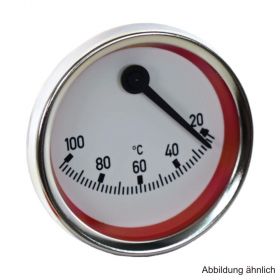 Kontakt-Thermometer exzentrisch, rot