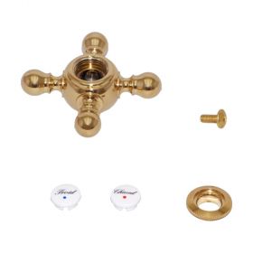 Damixa Kreuz-Griff-Set Serie Tradition, edelmessing, 37545.77