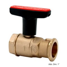 HEIMEIER Globo P Pumpenkugelhahn aus Rotguss, 1 1/4" - 1 1/4"