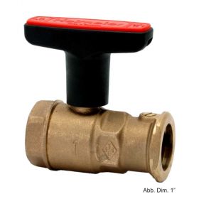 HEIMEIER Globo P-S Pumpenkugelhahn mit Schwerkraftbremse,Rotguss 1 1/4" - 1 1/4"