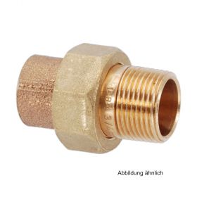 Lötfitting Rotguss Verschraubung,konischd.,mit 1 AG, Serie 4341G, 8mm x 1/8"
