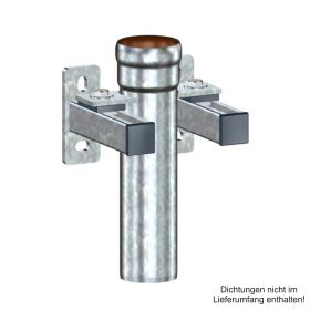 Loro-X-Stahl-Abflusssystem Fallrohrstutze mit Befestigungskonsole, DN 150