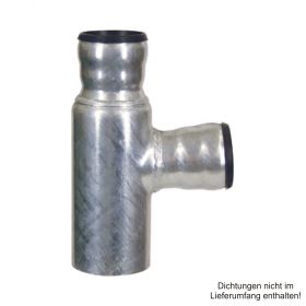 Loro-X-Stahl-Abflusssystem Übergangsabzweig, DN 70-50-50-87°