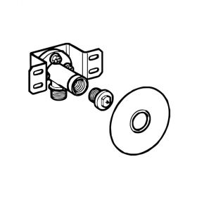 Geberit MeplaFix Montagehilfe für Wanddurchgang vormontiert 1/2" - 1/2"