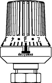 Oventrop Thermostat vindo TH 7-28 °C, 0 * 1-5, Flüssig-Fühler, weiß, 1013066