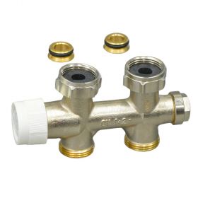 Oventrop Anschlussarm. Multiblock T, Ein/Zweirohr, 3/4" ÜM x 3/4" AG, DG