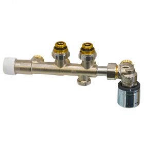 Oventrop Anschlussarmatur Multiblock T-RTL mit RTL-Ventil, Rp 1/2" IG, Eck