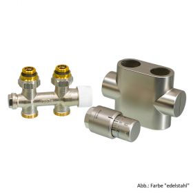 Oventrop Anschluss-Set f. Badheizkörper Multiblock/Uni SH, Durchg., 1184383