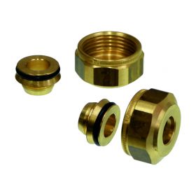 Oventrop 2 Klemmringverschraubungen 22 mm, 1367489