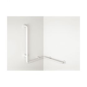 pba 400-NY Duschhandlauf mit Brausehalter, A=760 mm, B=760 mm, C=1160 mm rechts, weiss Nylon, 4CN443000B011