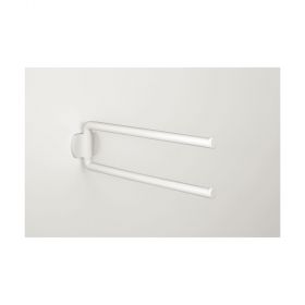 pba 400-NY Handtuchhalter-zweiarmig, A=500mm, B=155mm, weiss Nylon, 4CN42600DM01