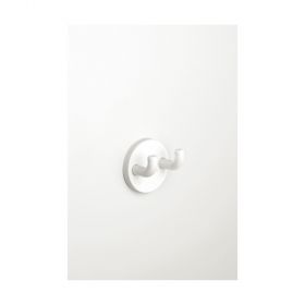 pba 400-NY Doppelwandhaken, Ø = 55 mm, B = 40 mm, weiss Nylon, 4CN488000D01