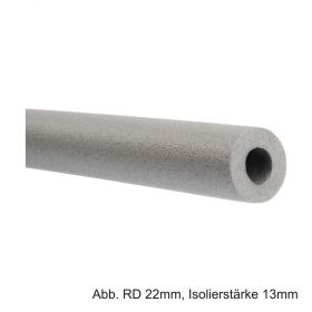 Isolierschlauch aus PE-Weichschaum,L: 1m,angeschlitzt,RD 35mm/Isolierstärke 9mm