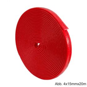 Isolier-Schutzschlauch 4mm, Länge 20m, aus PE-Weichschaum mit reißfestem Folienmantel, 4 x 15mm, ID 16,0 x 17,5mm