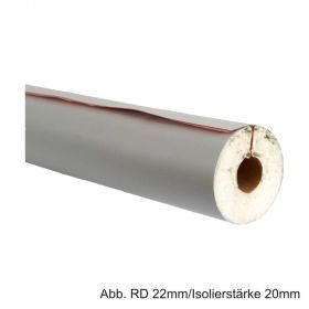 PUR-Isolierschale mit PVC-Mantel, Länge 1m, 50%, RD 35mm / Isolierstärke 20mm