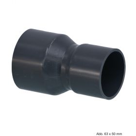 PVC-U Muffe reduziert, Klebemuffe, 16 bar, 140 mm x 110 mm