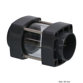 PVC-U Schauglas, Klebemuffe, 10 bar, 140 mm