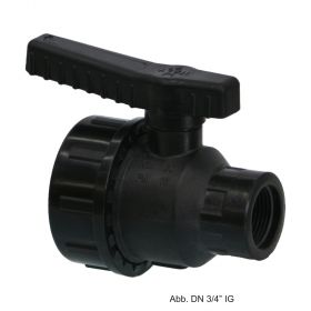 PP Kugelhahn für Flüssigdünger, Innengewinde, 10 bar, 1/2"