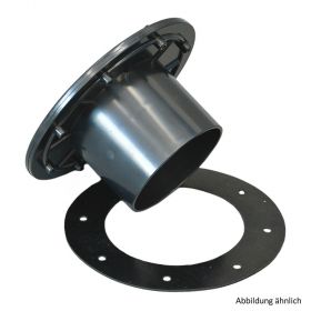 ABS Tank-& Foliendurchführung mit Dichtung,geeignet f. Teichbau,Klebemuffe,63mm