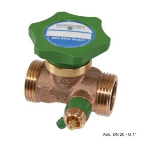 QUICKTURN Kolbenventil aus Rotguss mit beiderseits AG & Entleerung,DN40-G 1 3/4"
