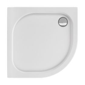 Viertelkreisduschwanne Ravenna R 80x80x 3,5 R 50 cm, weiß