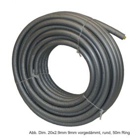 Rehau Universalrohr Rautitan Flex, 25x3,5mm 4mm vorgedämmt, rund, 25m Ring