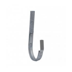 Rinnenhalter 7-teilig/280mm, 30 x 4mm, verzinkt, halbrund mit 2 Federn, kurz