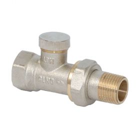 Danfoss Rücklaufverschraubung RLV 15,Durchgang,R 1/2",Rp 1/2",003L0144