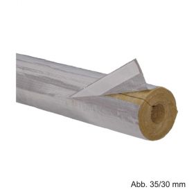 Rockwool Heizungsrohrschale 800,L: 1000mm,Rohrdurchmesser 42mm / Dämmstärke 20mm