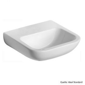 Ideal Standard Contour 21 Handwaschbecken 400 mm, ohne Hahnloch + Überlauf, weiss, S240701