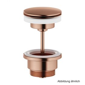 Damixa Ablaufgarnitur, Immer offen, Farbe "Kupfer gebürstet", S60006668
