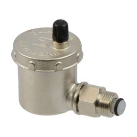 Schnellentlüfter Eckausführung 3/8"AG, 10 bar, vernickelt