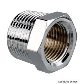 Verchromtes Reduzierstuck, sechskant I-A, 1/2" x 3/8"