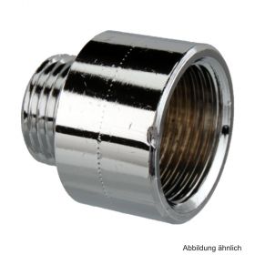 Verchromtes Reduzierstuck rund A-I, 3/4"a x 1/2"i