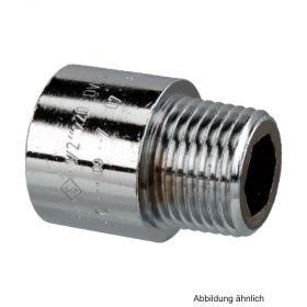 Verchromte Hahnverlangerung, 3/8" x 10 mm