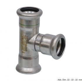 SEPPELFRICKE Edelstahl XPS130, T-Stück, 108 mm
