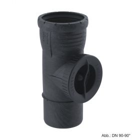 Geberit Silent-Pro Reinigungsrohr runde Öffnung, DN 70-90°