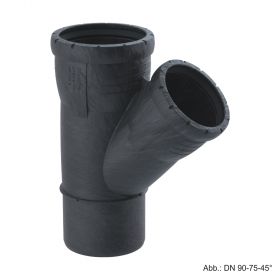 Geberit Silent-Pro Abzweig mit Muffe, DN 150-150-45°