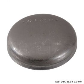 Klöpperboden mit tiefgewölbtem Boden, 70,0 x 3 mm