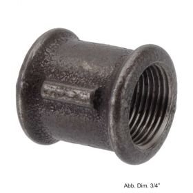 Muffe schwarz, Nr. 270, 1/2"