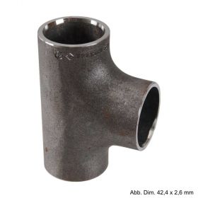 T-Stück zum Einschweißen, 76,1 mm x 2,9 mm