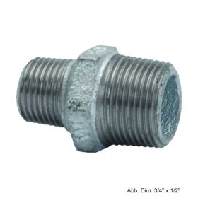 Reduktionsnippel verzinkt, Nr. 245, 1 1/2" x 1 1/4"