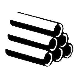 Gewinderohr DIN EN 10255S, verzinkt, geschweißt, 6 m Stangenware, 1/2"