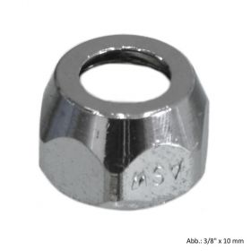 Quetschverschraubung 3/8" x 12 mm, verchromt