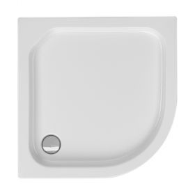 Viertelkreisduschwanne Tino R 100x100x6,5 cm R 50, weiß