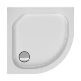 Viertelkreisduschwanne Tino R 80x80x6,5 cm R 50, beige
