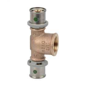 Viega Sanfix P-T-Stück, 32 mm x 1/2" IG x 32 mm